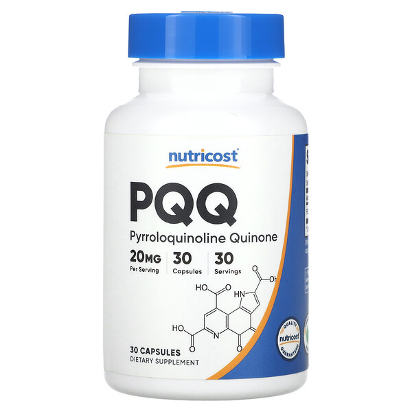 PQQ, 20 мг, 60 капсул Nutricost