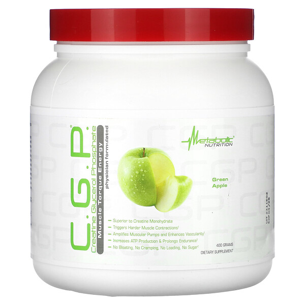 C.G.P., Green Apple, 400 g Metabolic Nutrition