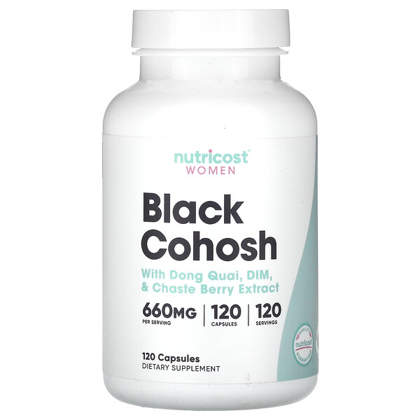 Женщина, Черный Когаш - 660 мг - 120 капсул - Nutricost Nutricost