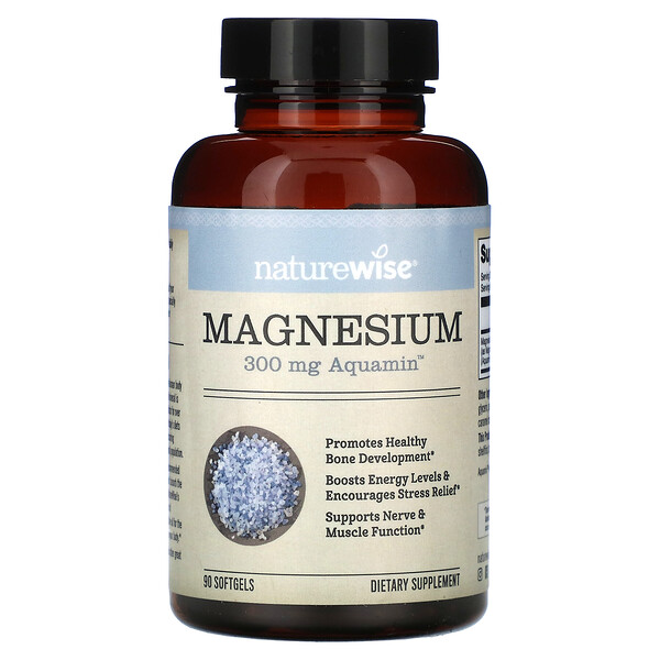 Магний - 300 мг - 90 капсул - NatureWise NatureWise