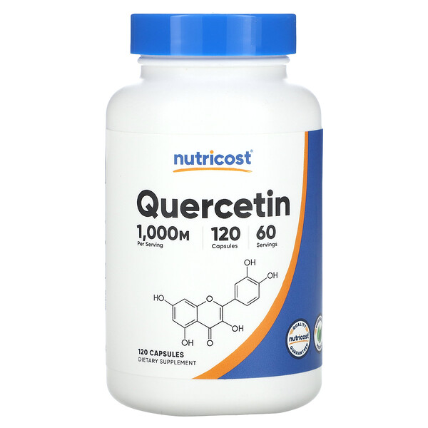 Кверцетин - 1000 мг - 120 капсул - Nutricost Nutricost