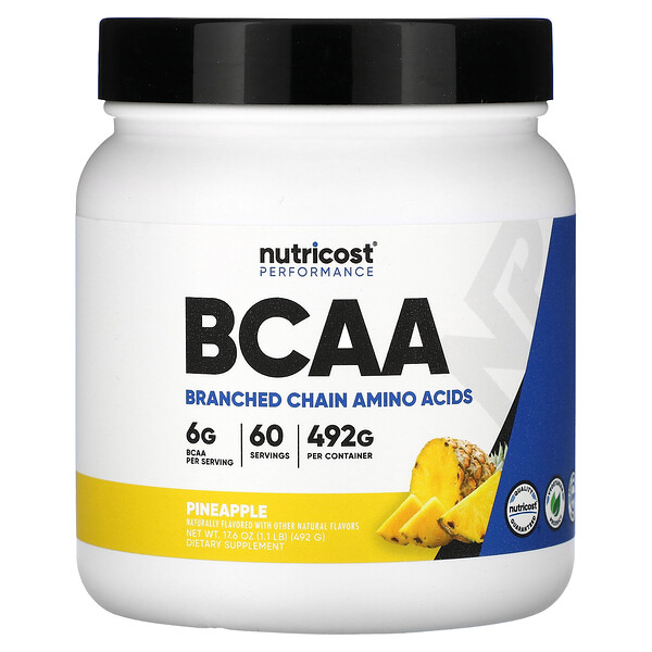 Performance, BCAA, ананас, 1,1 фунта (492 г) Nutricost