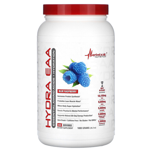 Hydra EAA, Голубая малина, 35,2 унции (1000 г) Metabolic Nutrition