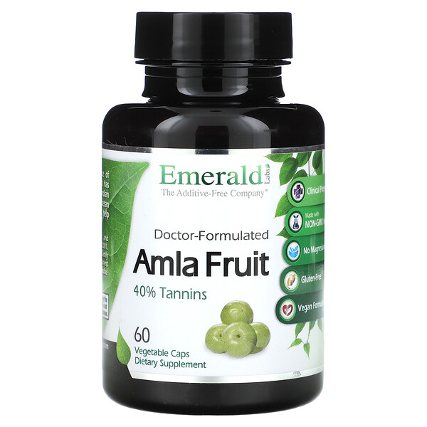 Амла-Фрукт, 60 растительных капсул Emerald Labs