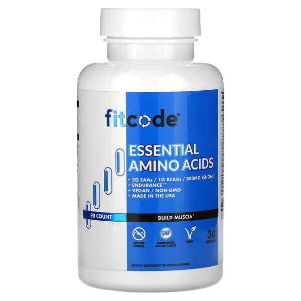 Незаменимые аминокислоты, 90 растительных капсул FITCODE