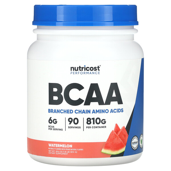Performance, BCAA, арбуз, 1,8 фунта (810 г) Nutricost