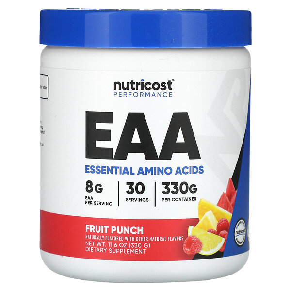 Performance, EAA, фруктовый пунш, 11,6 унции (330 г) Nutricost
