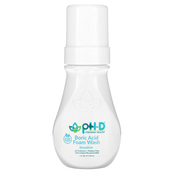 Пенка для умывания с борной кислотой, для чувствительной кожи, 6 жидких унций (177,44 мл) PH-D Feminine Health