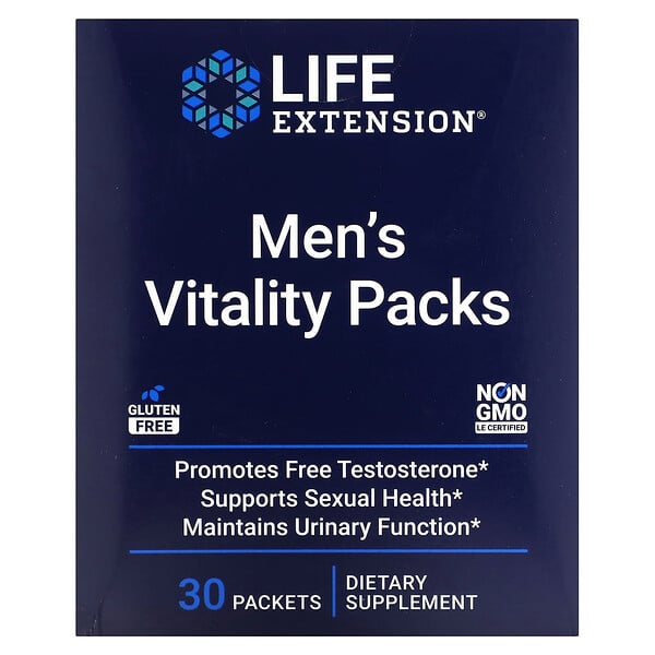 Мужские пакеты Vitality, 30 пакетов Life Extension