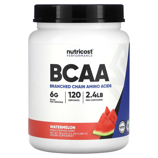 Performance, BCAA, арбуз, 2,4 фунта (1080 г) Nutricost