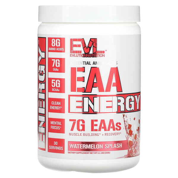 EAA Energy, Арбузный всплеск, 11,1 унции (315 г) EVLution Nutrition