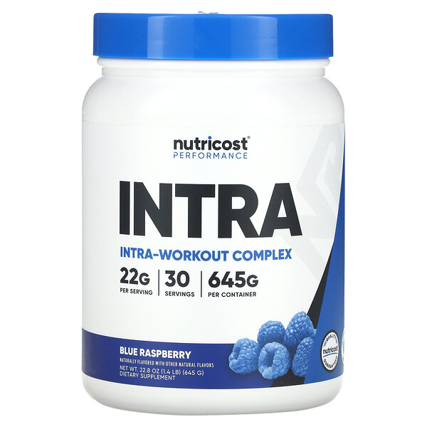 Performance, Intra-Workout Complex, Blue Raspberry, 1.4 lb (Фунты) (645 g) Nutricost