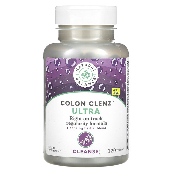 Colon Clenz Ultra, Очищающая травяная смесь, 120 растительных капсул Natural Balance