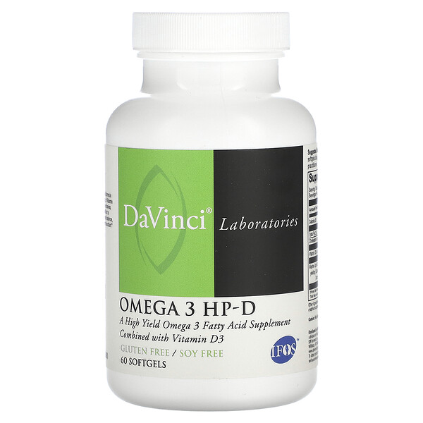 Омега-3 HP-D, 60 мягких таблеток DaVinci