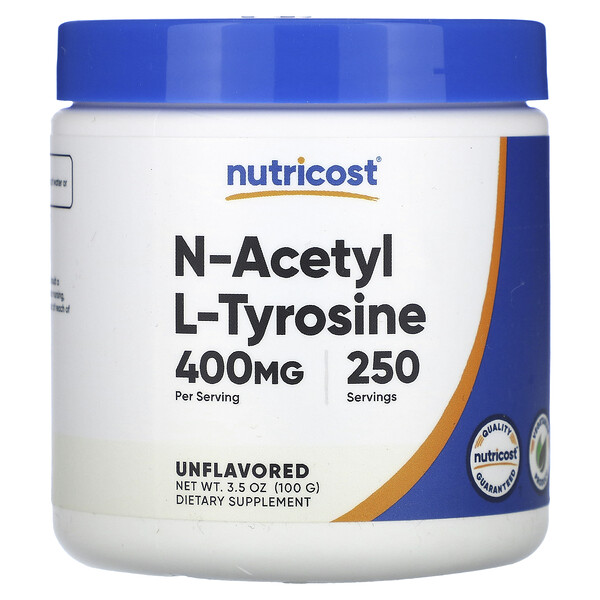 N-Acetyl L-Tyrosine, Без вкуса - 100 г - Nutricost Nutricost