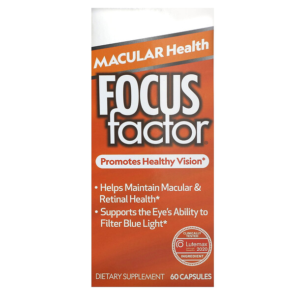 Здоровье макулы, 60 капсул Focus Factor