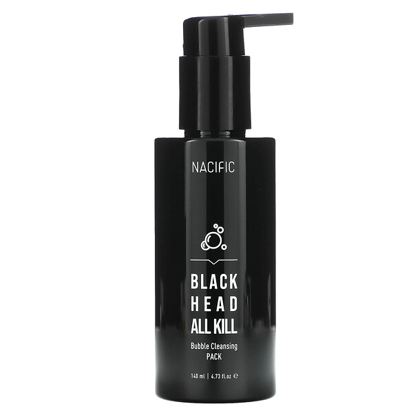 Black Head All Kill, очищающий пакет с пузырьками, 4,73 жидких унции (140 мл) NACIFIC