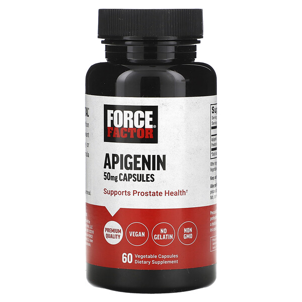 Апигенин, 50 мг, 60 растительных капсул Force Factor