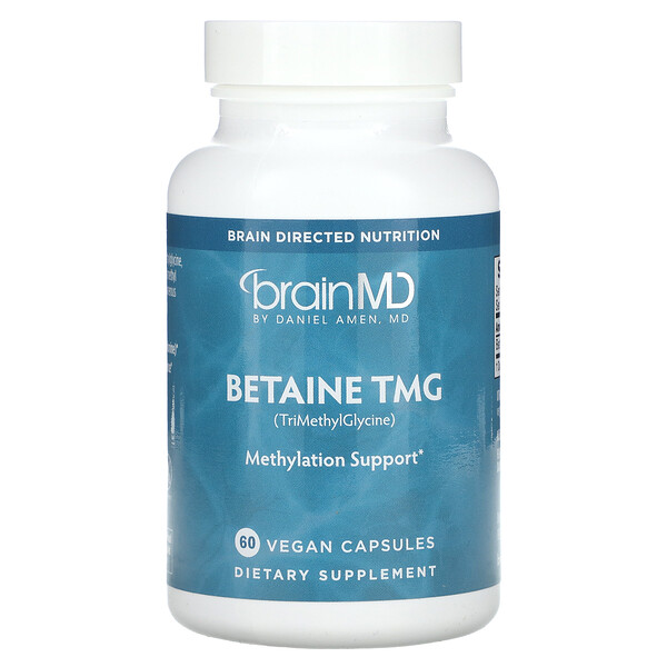 Betaine TMG - 60 веганских капсул - BrainMD BrainMD
