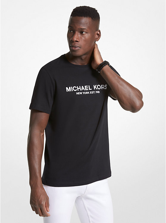 Хлопковая футболка с логотипом Michael Kors