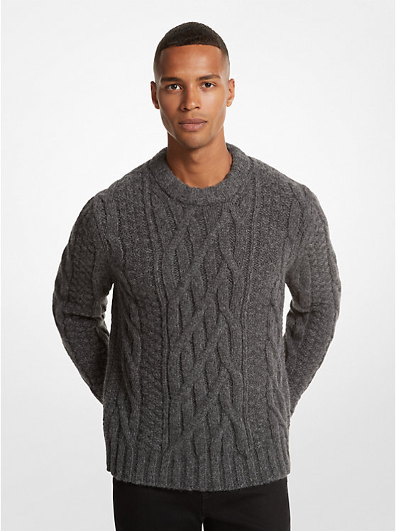 Мужской Свитер Michael Kors Cable Alpaca Blend Michael Kors Mens