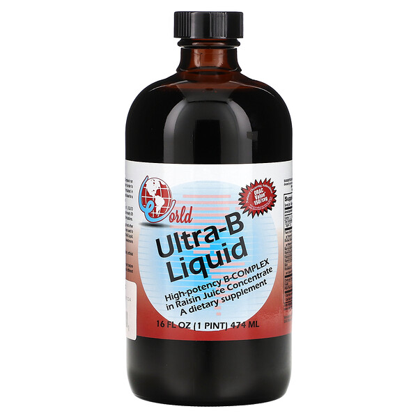 Жидкость Ultra-B, 16 жидких унций (474 мл) World Organic