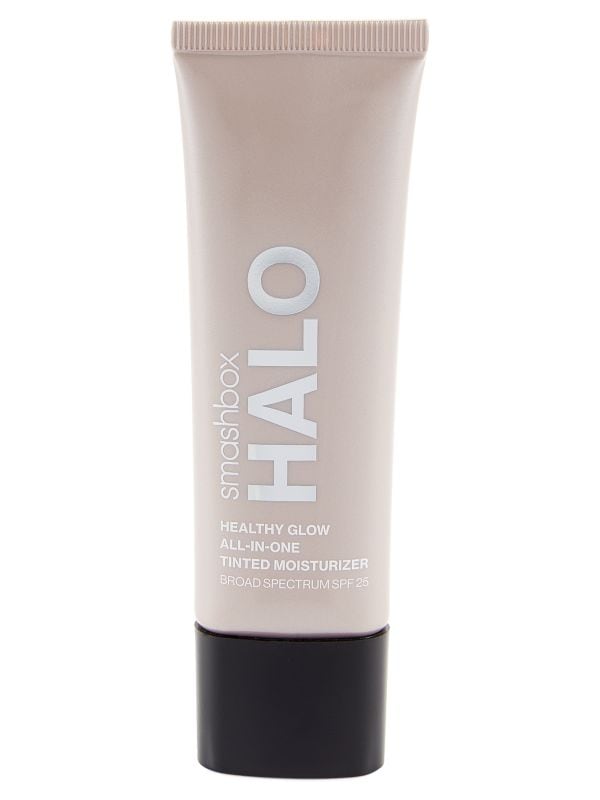 Halo Healthy Glow «все в одном» с тонирующим увлажняющим средством широкого спектра действия SPF25 оттенка коричнево-среднего темного цвета Smashbox