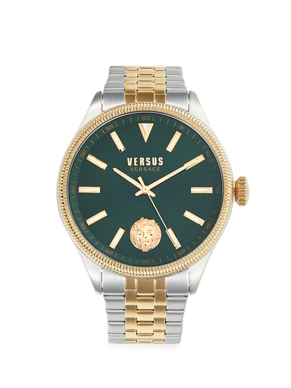 Двухцветные часы-браслет из нержавеющей стали диаметром 45 мм Versus Versace