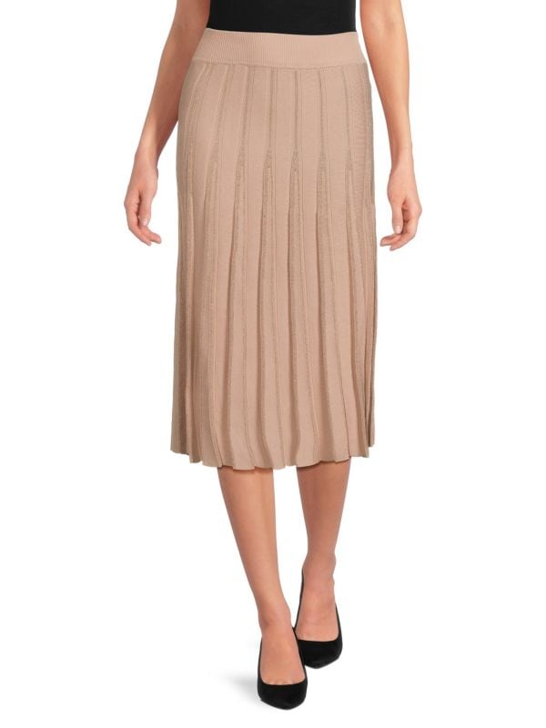 Плиссированная юбка-миди Saks Fifth Avenue