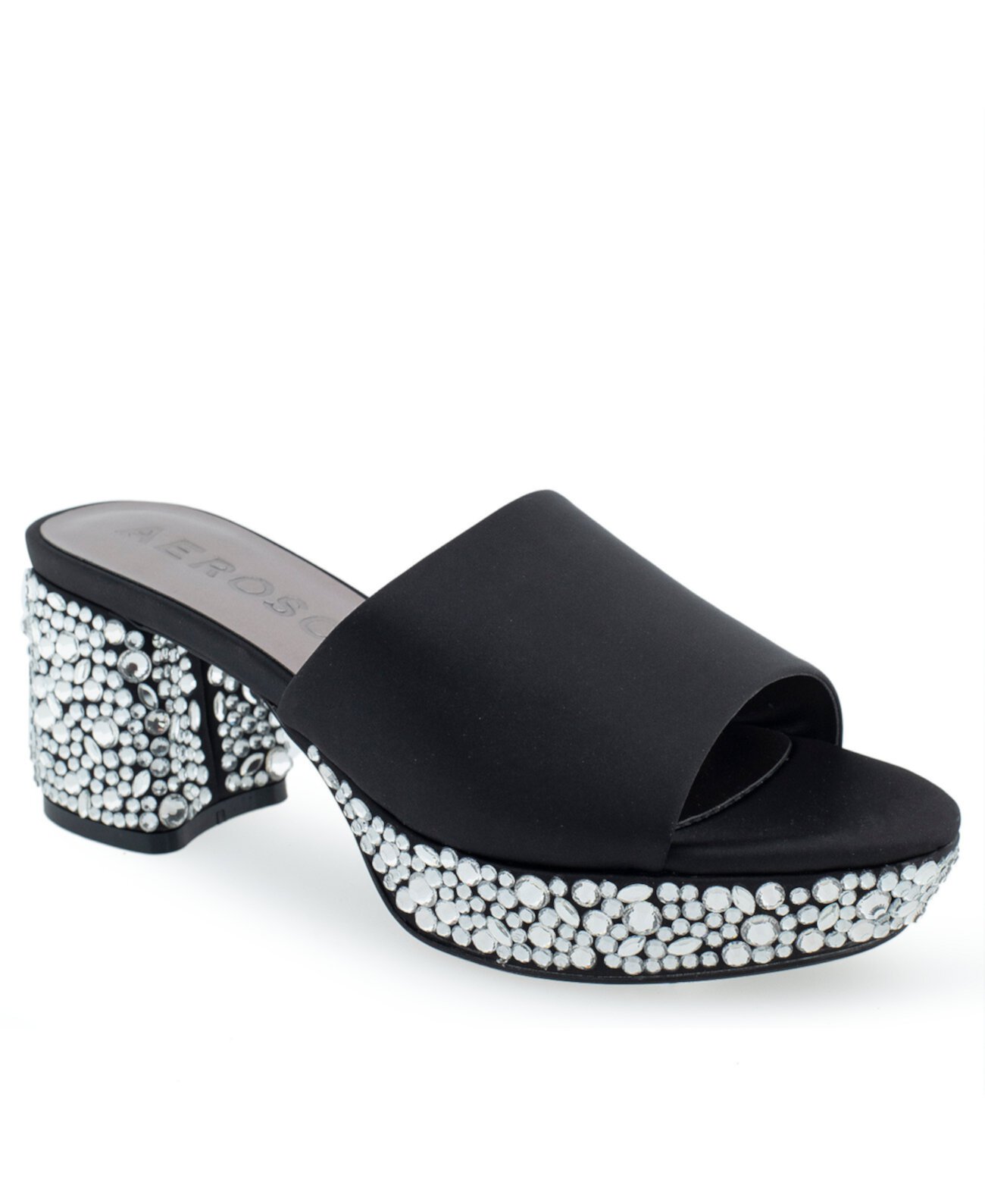 Женские туфли без шнуровки на блочном каблуке со стразами Coraline Aerosoles