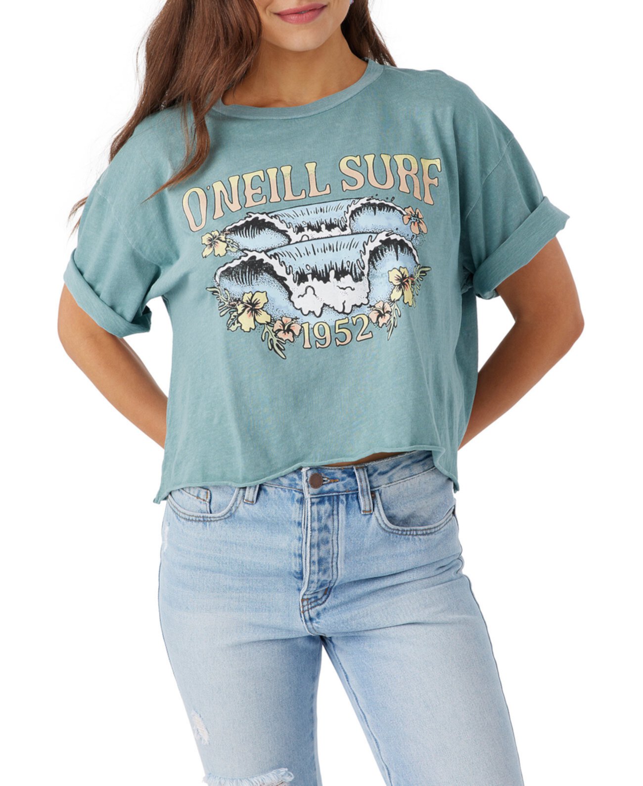 Juniors' Tropical Surf Graphic T-Shirt O'Neill