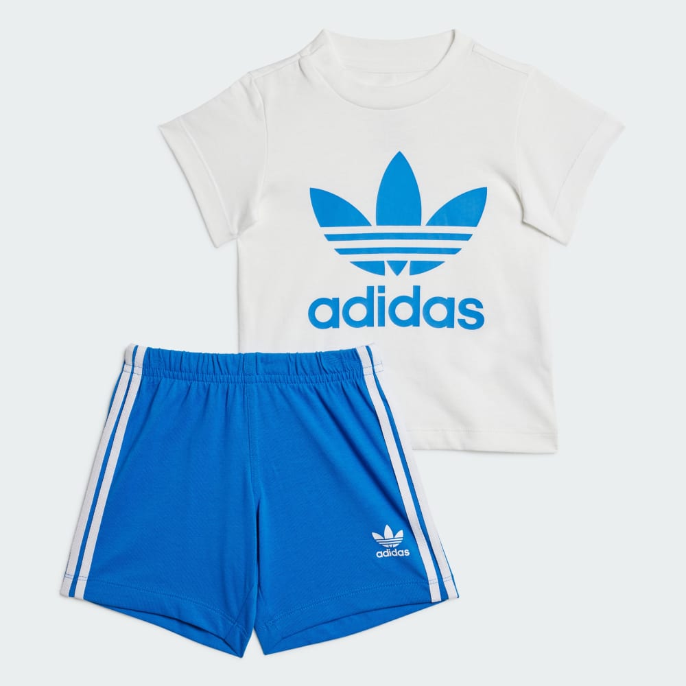 Детский комплект Adicolor Trefoil из мягкого хлопка: футболка и шорты Adidas Originals