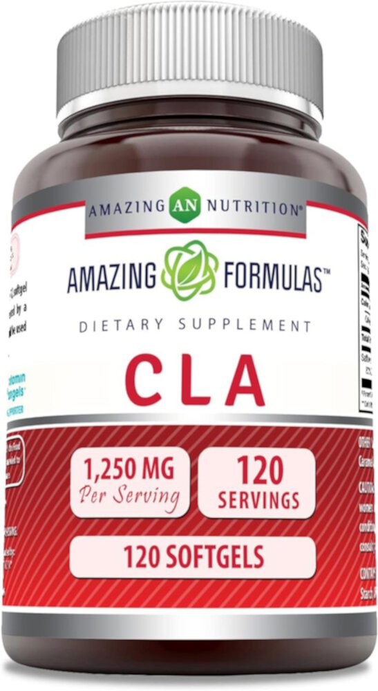 CLA -- 1250 mg - 120 Softgels (Мягкие капсулы) Amazing Nutrition