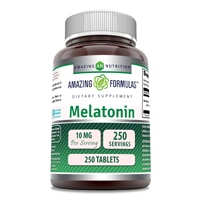 Melatonin -- 10 mg - 250 Tablets (Таблетки) Amazing Nutrition