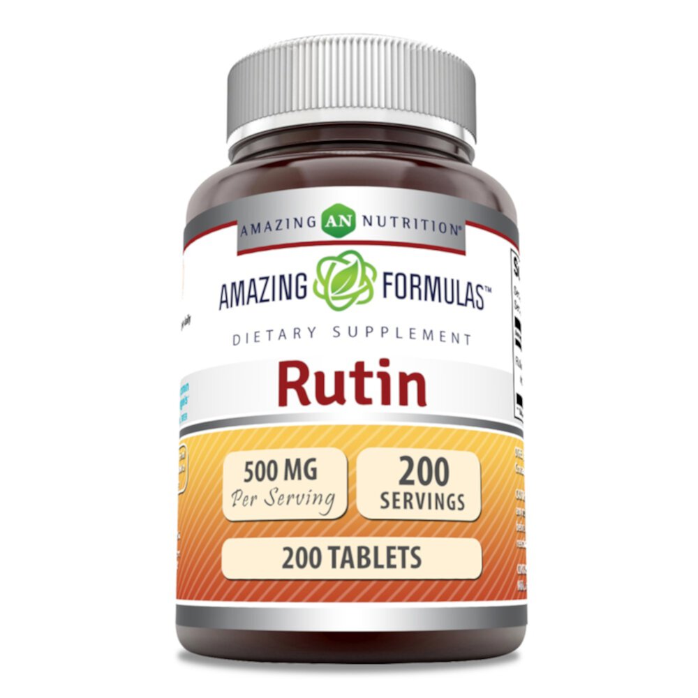 Rutin -- 500 mg - 200 Tablets (Таблетки) Amazing Nutrition