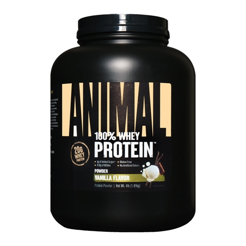 100% Whey Protein Classic Vanilla -- 64 oz Animal