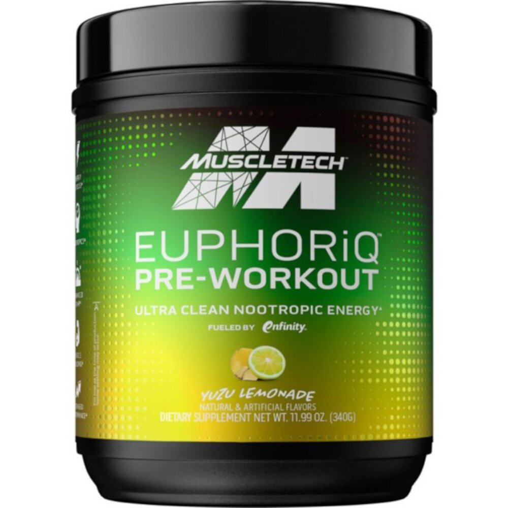 EuphoriQ Pre-Workout - 20 Servings (Порции) Yuzu Lemonade -- 11.99 oz (Унции) Muscletech