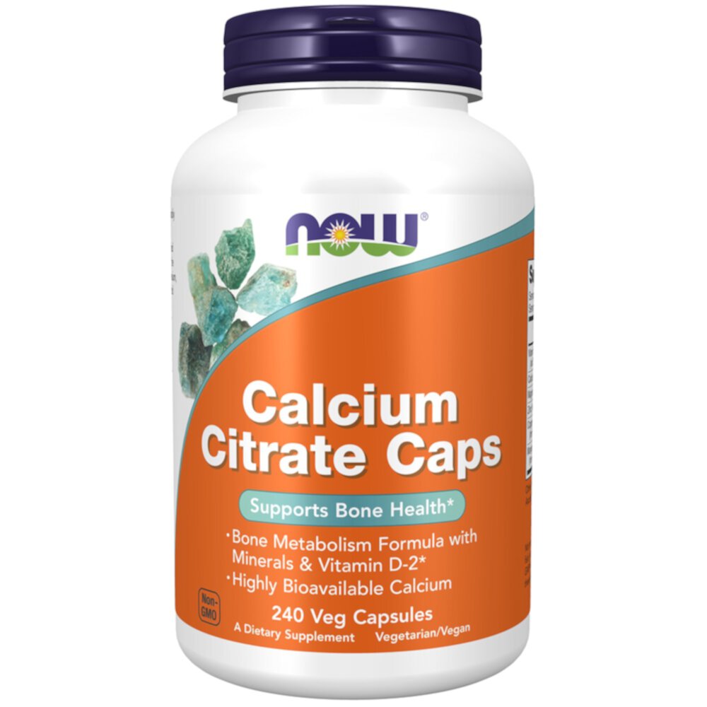 Calcium Citrate Caps -- 240 Vcaps® NOW Foods