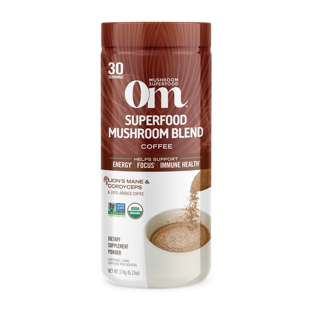 Mushroom Coffee Blend -- 6.24 oz (Унции) OM