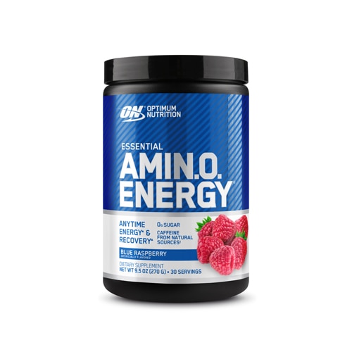 Эссенциальные аминокислоты и энергия, 30 порций, синий малина Optimum Nutrition