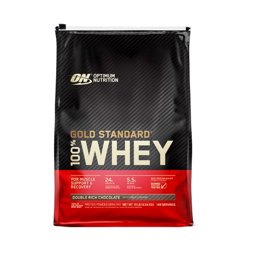 Протеиновый порошок Gold Standard 100% Whey для поддержки мышц и восстановления, 149 порций, 24 г белка Optimum Nutrition