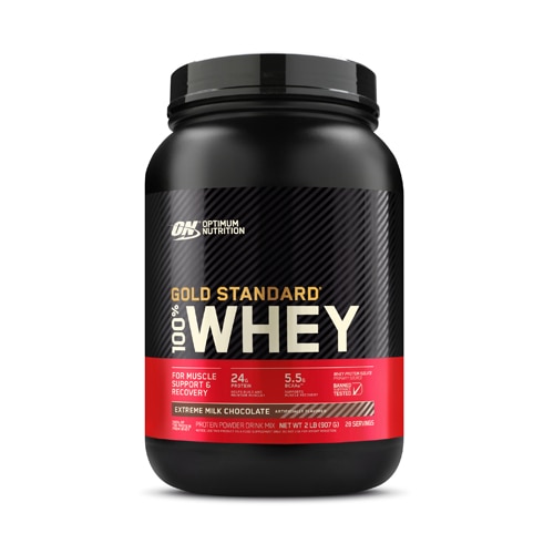 Протеиновый порошок 100% Whey для поддержки мышц и восстановления 28 порций 24 г белка Optimum Nutrition