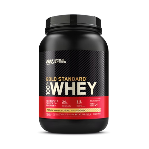 Сывороточный протеин 100% Gold Standard 24 г белка и 5,5 г BCAA, 29 порций Optimum Nutrition