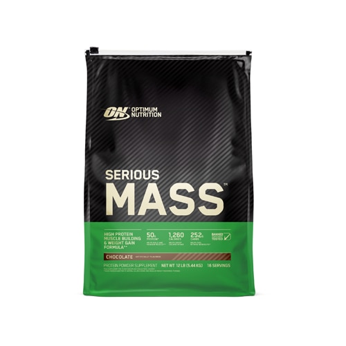 Serious Mass Порошок Протеина 50 г белка, 252 г углеводов, 25 витаминов, 16 порций Optimum Nutrition