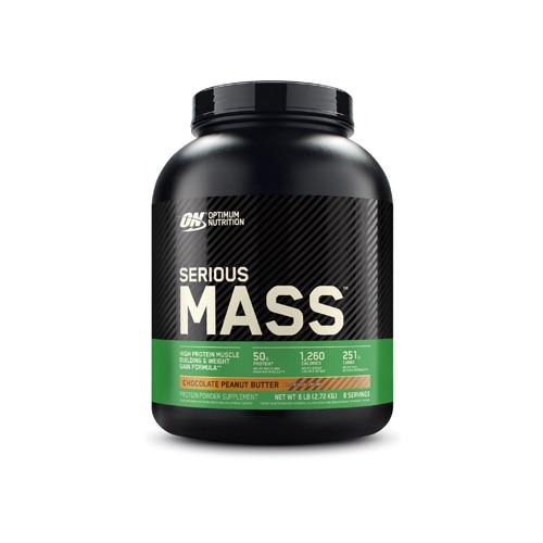 Serious Mass порошок для белка 340 г - 1250 ккал и 50 г белка на порцию Optimum Nutrition