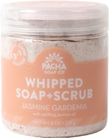 Whipped Soap + Scrub - Jasmine Gardenia -- 8 oz Pacha Soap Co