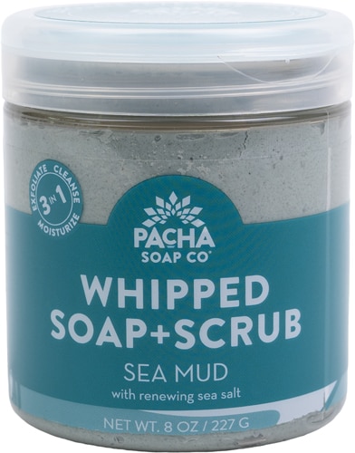 Whipped Soap + Scrub - Sea Mud -- 8 oz Pacha Soap Co