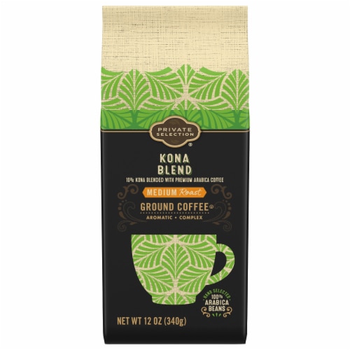 Кофе молотый средней обжарки Kona Blend, 340 г, 10% Кона, 100% арабика, кошерный Private Selection