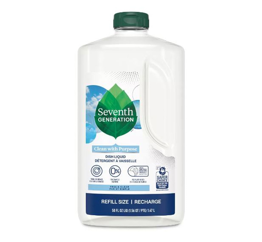 Dish Liquid Soap Fragrance Free Refill - Free & Clear -- 50 fl oz Seventh Generation