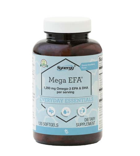 Mega EFA® 1200 мг Омега-3 EPA и DHA – 120 капсул Vitacost-Synergy